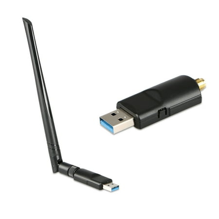 Dual Band 2.4/5Ghz 1200Mbps Wireless USB WiFi Router Network Repeater Adapter with Antenna