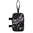thumbnail image 2 of COEQINE Large Capacity Forearm Crutch Bag for Seniors Beautiful Dragonfly Elbow Crutch Attachment, Zipper Pouch, 2 Pockets, Lightweight, for Walking Cane & Hiking Stick, 2 of 7