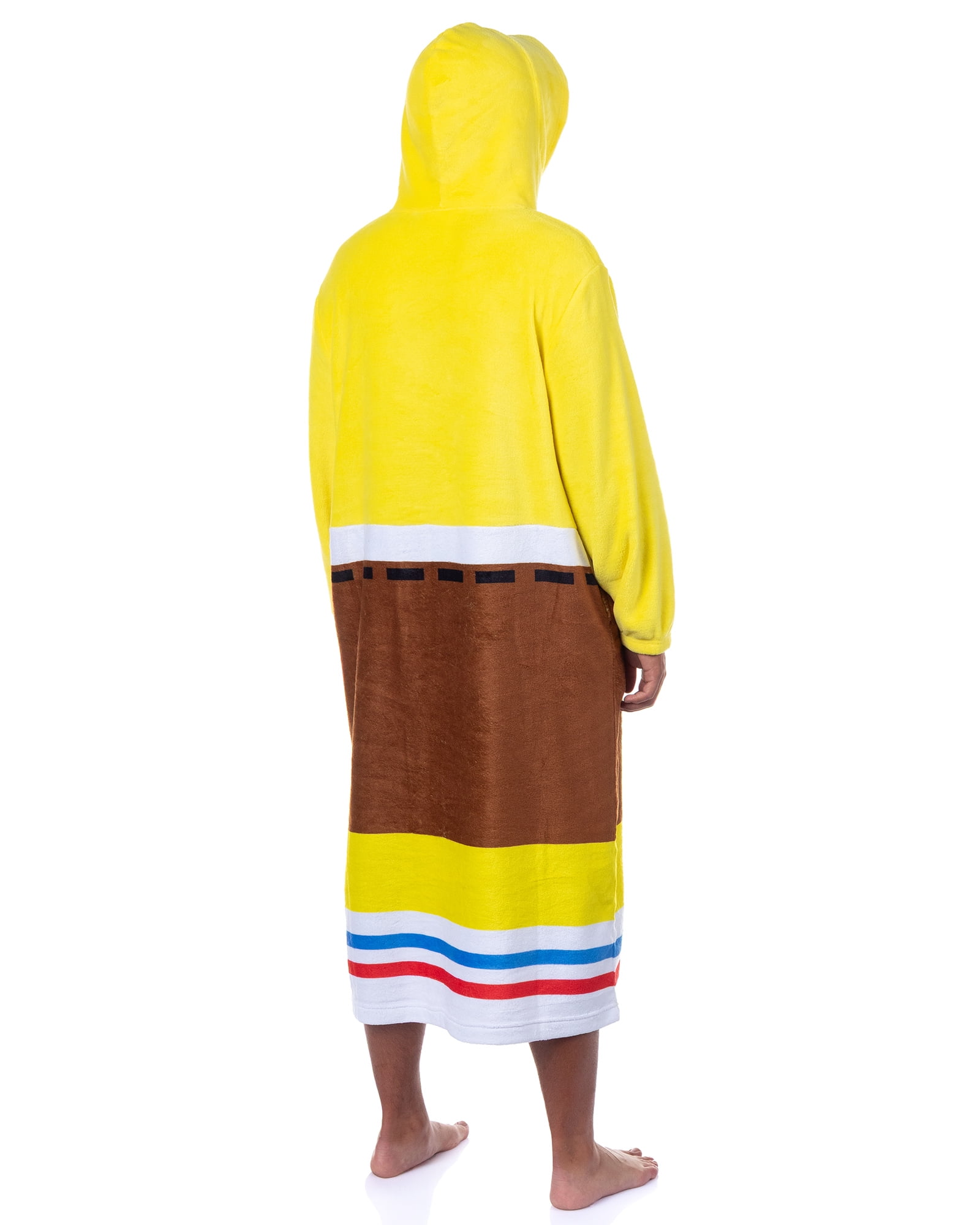 SpongeBob SquarePants Costume Adult Fleece Oversized Blanket Hoodie Sleeper Pullover Pajama Loungewear