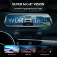 thumbnail image 3 of WOLFBOX Rear View Mirror Dash Camera, 4K Dash Cam Front and Rear with Night Vision, 10" Touch Screen Dash Cam, Parking Monitor, Vehicle, Free 32GB Card, GPS, 3 of 11