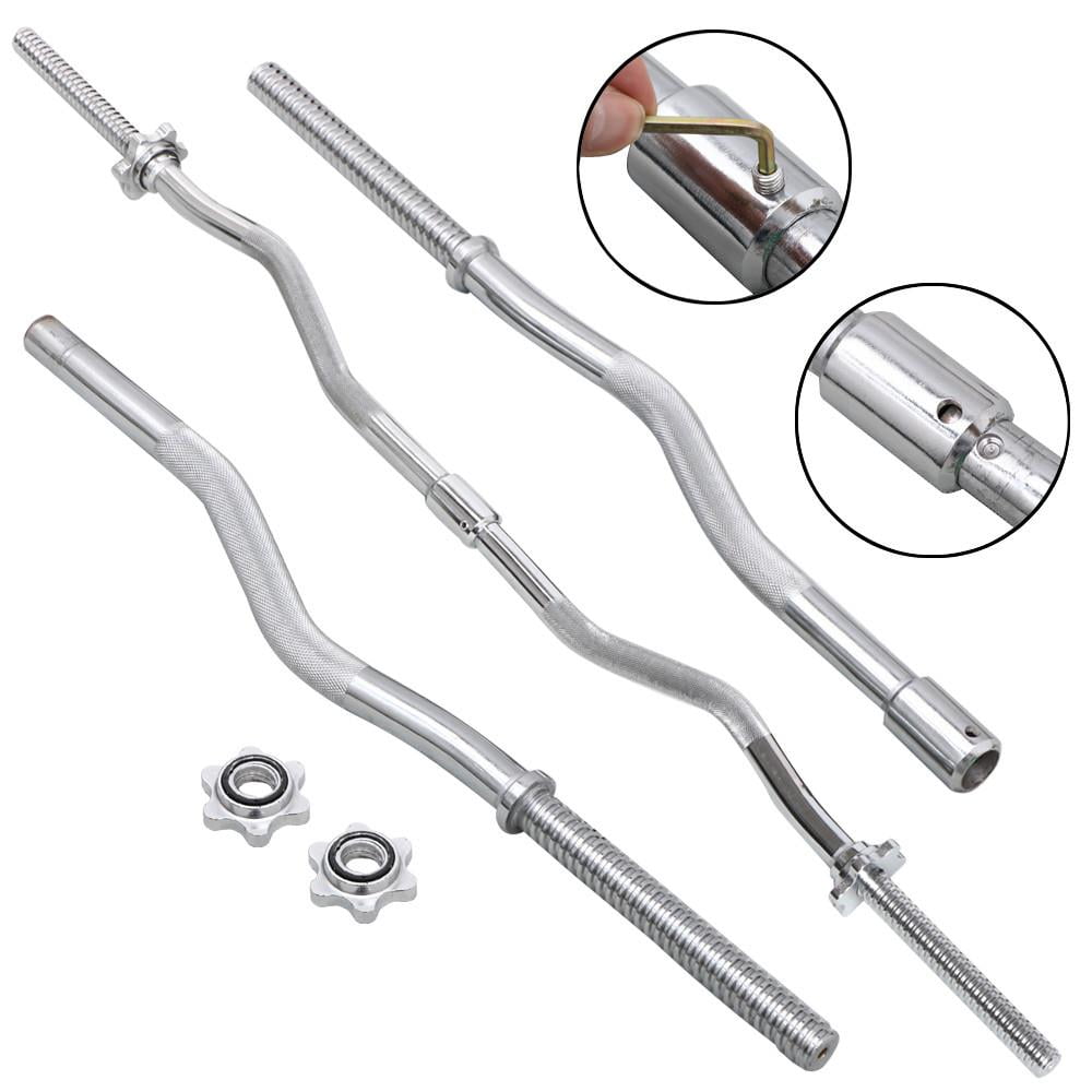 Alden Design 55 lb Barbell Dumbbell Weightlifting Set Lifting Exercise Curl Bar for Home/Gym