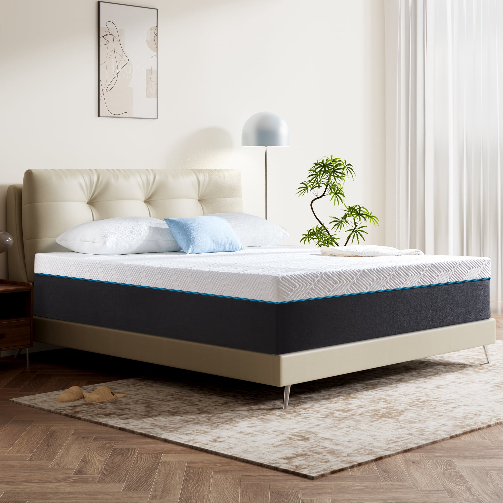 Full Size Mattress, 12" Full Gel Memory Foam Mattress in a Box Breathable Comfortable