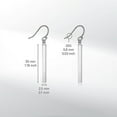 thumbnail image 6 of Limerencia Pure Titanium Vertical Bar Dangle Earrings Hypoallergenic for Sensitive Ears Women(30mm, Silver), 6 of 6