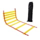 thumbnail image 4 of Soidarity Escalera de entrenamiento de agilidad ajustable para interiores y exteriores para Fitness MMA Agile Pace Boxing fútbol escalera de Gimnasios en casa 5M 10 tableros, 4 of 6