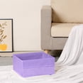 thumbnail image 5 of Unique Bargains Fabric Storage Cube Storage Bin Storage Basket Purple 12*12*6in, 5 of 6