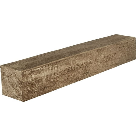 

Ekena Millwork 8 H x 12 D x 48 W Rough Sawn Faux Wood Fireplace Mantel Natural Pine