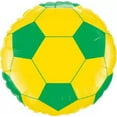 thumbnail image 2 of PMU Sports Soccer Ball Yellow and Green 18in Mylar-Foil Balloon (10/pkg)Pkg/1, 2 of 2