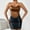 Brown, variant on FUNUONY Big Sale! Women's Satin Corset Top Backless Strapless Sweetheart Neck Bustier Boned Bodyshaper Party Crop Top Vintage Floral Bustier Tops Halter Crop Tops Boned Bustier Bodyshaper Hot Pink M