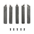 thumbnail image 2 of 5 PCS Indexable Carbide Tipped Lathe Cutter Tool Set 12.7mm 1/2" Lathe Boring Bar Facing Turning Tool Holder Set with Indexable Tungsten Carbide Tips, 2 of 2