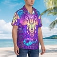 thumbnail image 5 of Bixox Men's Hawaiian Shirts Men's Elephant in Tribal Style Print Short-Sleeve Shirt-X-Large, 5 of 8