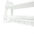 thumbnail image 4 of RiverRidge Amery 2-Tier Bathroom Ladder Shelf with Open Storage and Towel Hooks - White, 4 of 8