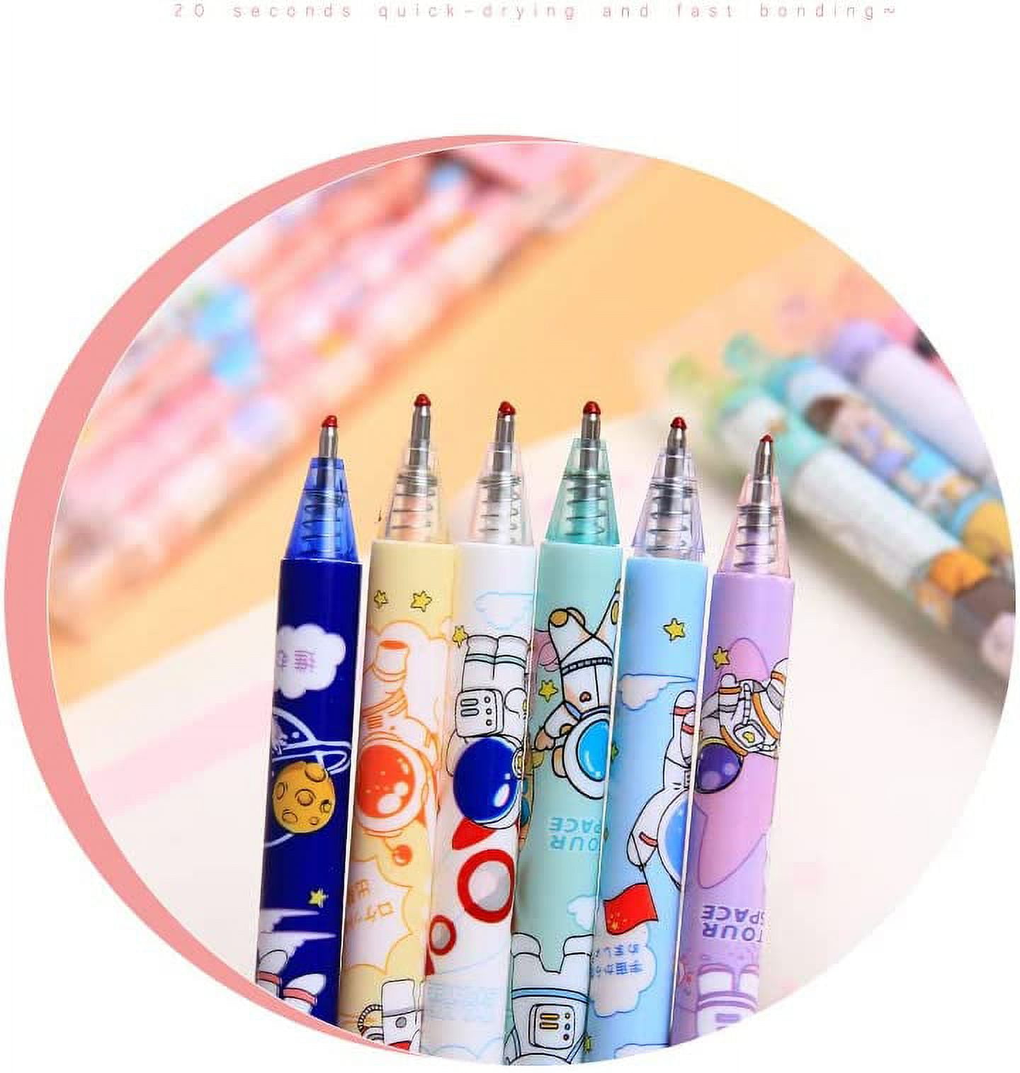 LiYiQ 18 Pcs Fun Pens for Kids Cute Pens for Girls Cute Gel Pens Cute Pens Kawaii for Kids Office School Supplies (Animal 1)
