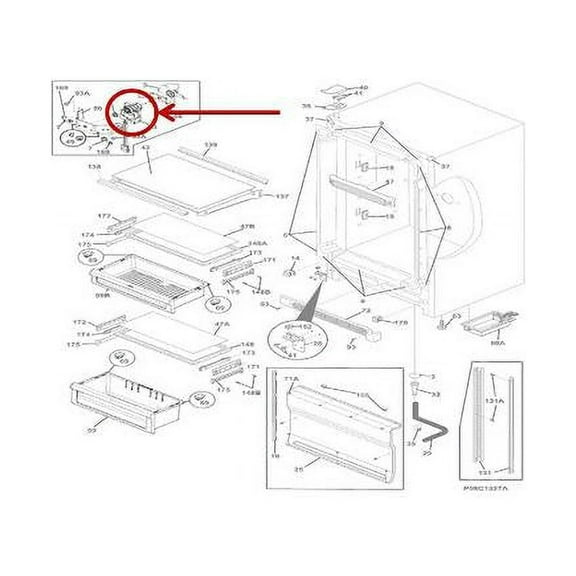 FRIGIDAIRE 5304504914 MOTOR - GENUINE OEM PART