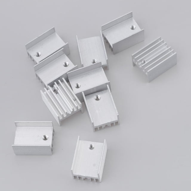 De Enfriamiento 10x, 20x15x11 Mm Aluminio Disipador Disipador rmico Del Enfriador De Alta Potencia, Amplificador, CPU Pta Macarena Refrigerador del disipador de calor de aluminio