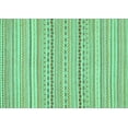 thumbnail image 1 of Ahgly Company Machine Washable Indoor Rectangle Abstract Turquoise Blue Modern Area Rugs, 3' x 5', 1 of 4