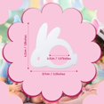 thumbnail image 3 of 6 Pieces Easter Napkin Rings Bunny Napkin Rings Crafts Creative White Rabbit Napkin Rings Set for Easter Ornaments, Table Decor, Spring Daily, Dinner Party, Wedding, Picnic, Banquet, 3 of 7