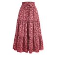 thumbnail image 1 of Floral Ruffle Layered Hem Drawstring Skirt Casual Skirt For Spring Summer Women's Clothing, 1 of 20