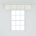 thumbnail image 2 of Ambesonne Geometric Window Valance, Modern Hexagon Circle, 54" X 12", Black and White, 2 of 3