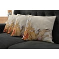 thumbnail image 2 of Ambesonne Romantic Throw Pillow Cover 4 Pack, Seashells Starfish, 18", Beige Ivory Cream, 2 of 6