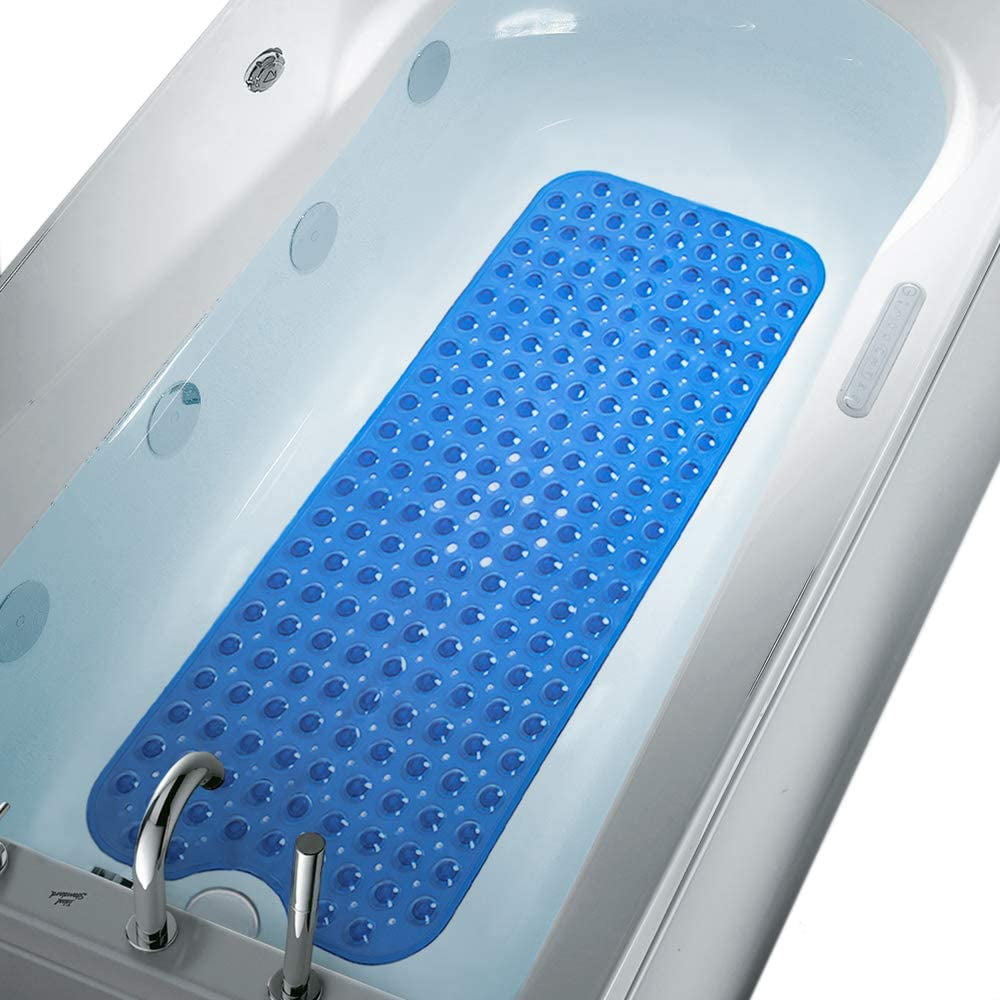 Bathtub Mats for Shower Tub Extra Long NonSlip Bath Mat, 39 x 16 Inch