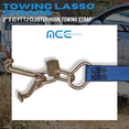 thumbnail image 5 of 4 Pack 2" x 10' TJ Cluster Hook Car Strap for Wrecker Tow Truck Auto Hauling, 5 of 8