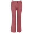 thumbnail image 3 of Pink Clothes For Women, Going Out Outfits For Women, Women's Straight Fitting Formal Pants With Pockets/high Waisted Casual Belt Loops Suitable For Business And Leisure Wear, 3 of 4