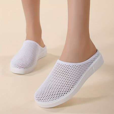 Women s Comfortable Slip On Breathable Mesh Mule Sneakers - Outdoor Shoes-37