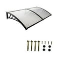 thumbnail image 4 of Accesorios para toldos de puerta Marquesina de puerta ligera, moderna y fácil de usar para puertas residenciales al aire libre Largo por pared 240cm, 4 of 8
