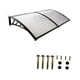 thumbnail image 3 of Toldo para puerta, toldo para ventana, piezas de protección contra la nieve fáciles de usar, accesorios para marquesina para puerta, residencial, al Largo por pared 240cm, 3 of 8