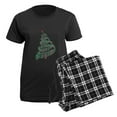thumbnail image 5 of CafePress - Christmas Tree With Music Notes And Heart Pajamas - Women's Short Sleeve Print T-Shirt and Pants Dark Cotton Pajama Set, 5 of 7