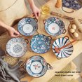 thumbnail image 4 of Household Ceramic Bowl With Handle Anti-scald Salad Soup Bowl Kitchen Tableware Accessories, 4 of 9