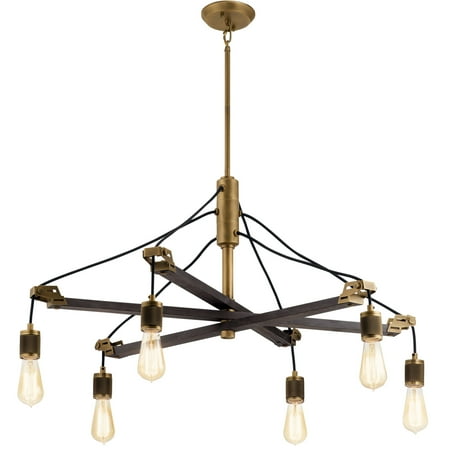 

Kichler 44325 Iron 6 Light 37 Wide Chandelier - Grey