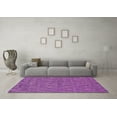 thumbnail image 3 of Ahgly Company Indoor Square Solid Pink Modern Area Rugs, 3' Square, 3 of 4