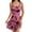 Rose Red, variant on Women'S Nightgown Satin Heart Print Silk Full Slip Nightdress Chemise Sleepwear