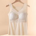 thumbnail image 2 of Soyumi Women's Sleeveless Tank Tops, Square Neck Slim Fit Camisole Warm Base Layer Underwear Vest Cotton Camisole Sleeveless Undershirt, Beige, 2 of 7