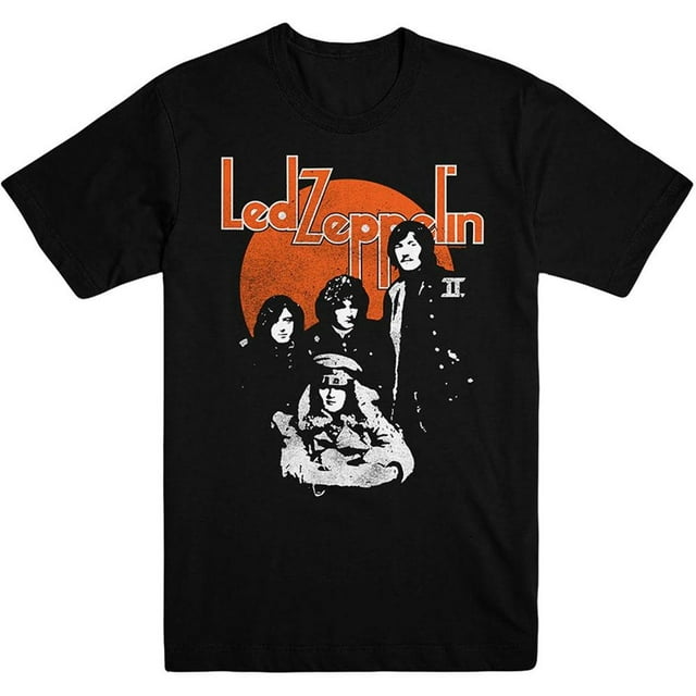 Led Zeppelin Adult Orange Circle T-Shirt