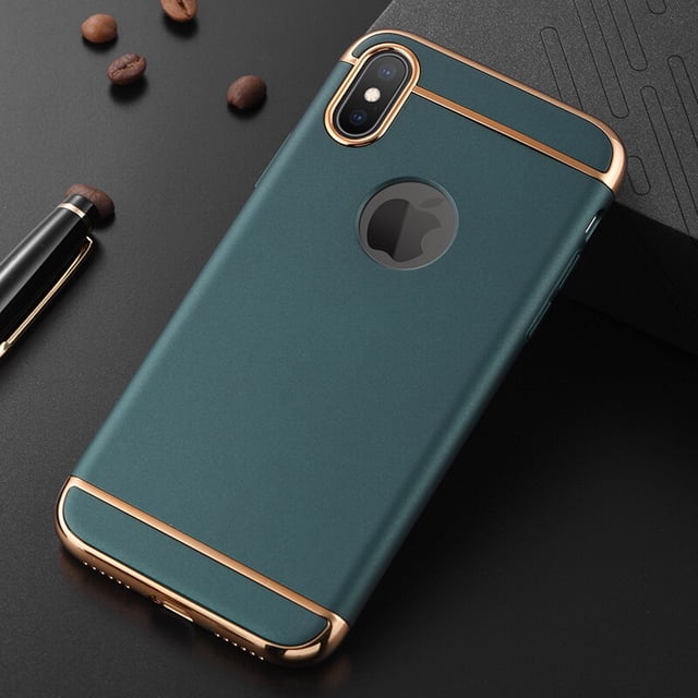 Funda protectora chapada de lujo para iPhone 11, 12, 13 Pro, Mini, XR, X, Xs, Max, 5, 5S, SE, 6, 6s, 7, 8 Plus Fivean unisex