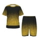 thumbnail image 1 of Balery Gold Glitter Gradient Conjunto de Pijama Infantil de Manga Corta con Estampado – Ropa de Dormir de Algodón Suave-X-Large, 1 of 6