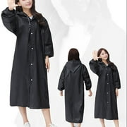 Women's Outdoor Travel Fashion Adult Raincoat Thick Transparent EVC Raincoat
