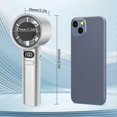 thumbnail image 5 of 0-120 Powerful Cooling Handheld Fan, Compact Mini Turbo Fan for Travel Office & Outdoor, USB Rechargeable & Digital Display, 5 of 5