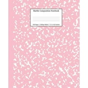 Notebooks College Ruled: Marble Composition Notebook College Ruled: Pink Marble Notebooks, School Supplies, Notebooks for School (Paperback)