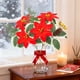 thumbnail image 4 of Ramo de Flores Artificiales de Piñas Navideñas con Asa de Flores Rojas Grandes, Agujas de Pino Artificiales, Arreglos para El Hogar, Flores Decorativas, 4 of 6