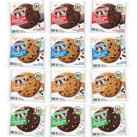 Lenny & Larry's The Complete Cookie, Chocolate Lovers Variety, 4 oz, 12 Ct