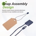 thumbnail image 3 of Uxcell 1000pcs Polyester Hang Tag String (6.7") - Plastic Snap Lock Pin Loop Dark Blue, 3 of 6