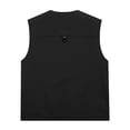 thumbnail image 4 of Sookity Men's Utility Fishing Vest Lightweight Outdoor Zip Up Vest Casual Travel Work Cargo Vest Sleeveless Jacket with Pockets,Mens Black Vest XXL, 4 of 5