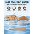 thumbnail image 7 of Ice Cube Tray for 40Oz Tumbler, 4 Pcs Silicone Ice Cube Maker With Lid and Bin for Chilling Whiskey, Cocktails, Drinks, Coffee, Easy Fill and Release Ice Maker, Brown, 7 of 7