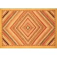 thumbnail image 1 of Ahgly Company Indoor Rectangle Abstract Orange Modern Area Rugs, 2' x 4', 1 of 4