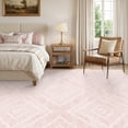 thumbnail image 2 of KoshiMe 9'x12' Area Rugs for Living Room, Machine Washable Rugs Non-Slip, Low Pile Soft Print Pattern Western Rug for Bedroom, Dining Room, Office, Light Pink, 2 of 9