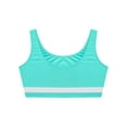 thumbnail image 5 of Nyeemya Yoga Dance Athletic Tank Crop for Girls U Neck Sleeveless Figure Ice Skating Gymnastic Top Blue Green 8, 5 of 6