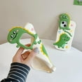 thumbnail image 3 of Kawaii Phone Cases for iPhone 13 Pro,Cute Cartoon Dinosaur Phone Case 3D Funny Green Dinosaur Phone Case for Women Girls Soft Silicone Shockproof Cover for iPhone 13 Pro, 3 of 14